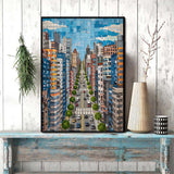 Fragmented Street Jigsaw Puzzle 1000 Pieces