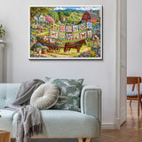 Quilt Farm Days Jigsaw Puzzle 1000 Pieces