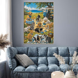 Seaside Paws Picnic Jigsaw Puzzle 1000 Pieces