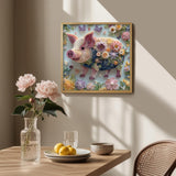 Quilled Floral Pig Jigsaw Puzzle 1000 Pieces