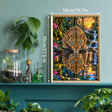Rainforest Leopard Jigsaw Puzzle 1000 Pieces