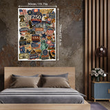 USA Vintage Stickers Jigsaw Puzzle 1000 Pieces