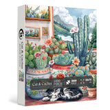 Cat & Cactus Jigsaw Puzzles 1000 Pieces