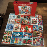 Christmas stamps Advent Calendar Jigsaw Puzzle  1000 Pieces