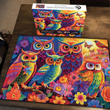Bboldin® Colorful OwlsIn The Garden Jigsaw Puzzle 1000 Pieces