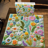 Floral Stitches Jigsaw Puzzle 1000 Pieces