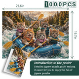 Rafting Kittens Jigsaw Puzzle 1000 Pieces