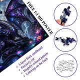 Purple Fantasy Dragon Jigsaw Puzzle 1000 Pieces
