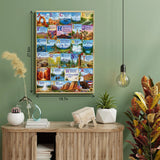 National Park Alphabet Jigsaw Puzzle 1000 Pieces