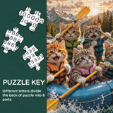 Rafting Kittens Jigsaw Puzzle 1000 Pieces