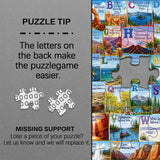 National Park Alphabet Jigsaw Puzzle 1000 Pieces