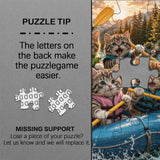 Rafting Kittens Jigsaw Puzzle 1000 Pieces
