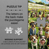 Dogs & Wild Blooms Jigsaw Puzzle 1000 Pieces