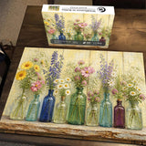 Wildflowers in Bottles Jigsaw Puzzle 1000 Pieces