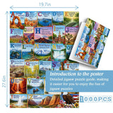 National Park Alphabet Jigsaw Puzzle 1000 Pieces