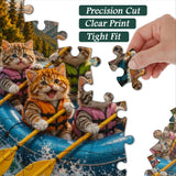 Rafting Kittens Jigsaw Puzzle 1000 Pieces