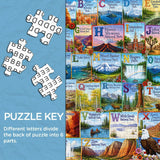 National Park Alphabet Jigsaw Puzzle 1000 Pieces