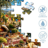 Italian Mountain Food Time Jigsaw Puzzle 1000 Pieces