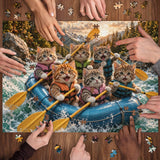 Rafting Kittens Jigsaw Puzzle 1000 Pieces