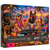 Tropical Dogs DJ Party Jigsaw Puzzle 1000 Pieces