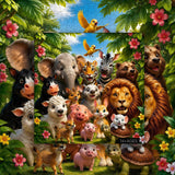 Jungle Party Jigsaw Puzzle 1000 Pieces