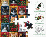 Christmas Cats Jigsaw Puzzle 1000 Pieces