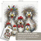 The Scruffy Chicks Jigsaw Puzzle 1000 Pieces