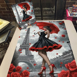 Retro Parisian Charm Jigsaw Puzzle 1000 Pieces