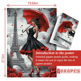 Retro Parisian Charm Jigsaw Puzzle 1000 Pieces
