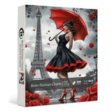 Retro Parisian Charm Jigsaw Puzzle 1000 Pieces