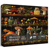 Bücherregal -Pilz -Waldpuzzle 1000 Stücke