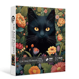 Cat And Flowers Jigsaw Puzzles 1000 Pieces