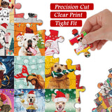 bboldin® Christmas Dog Jigsaw Puzzles 1000 Pieces