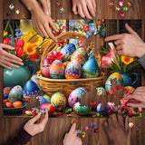 Easter Eggs & Blooms Jigsaw Puzzle 1000 Pieces