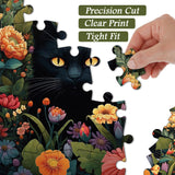 Cat And Flowers Jigsaw Puzzles 1000 Pieces