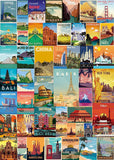 Bboldin® Vintage World Travel Poster Jigsaw Puzzle 1000 Pieces