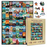 Bboldin® Wooden National Parks Jigsaw Puzzle 500 Pieces